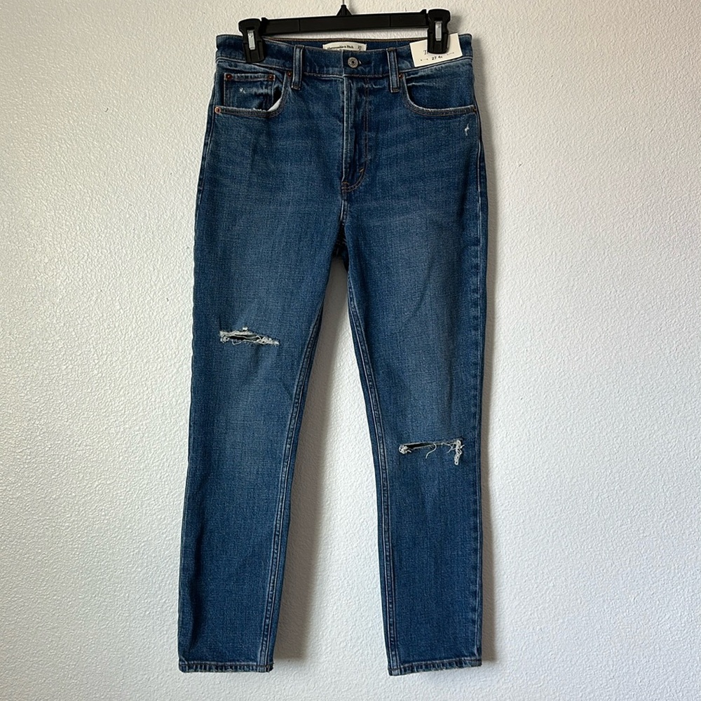 A&F All Day Comfort Denim High Rise Skinny Jean